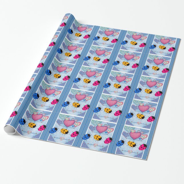 PAPEL DE PRESENTE LADYBUGS (Desenrolado)