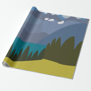 Papel De Presente Lago da Montanha dos Alpes