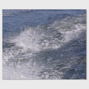 Papel De Presente Lago Waves