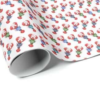 Papel De Presente Lagostas da Fair Isle