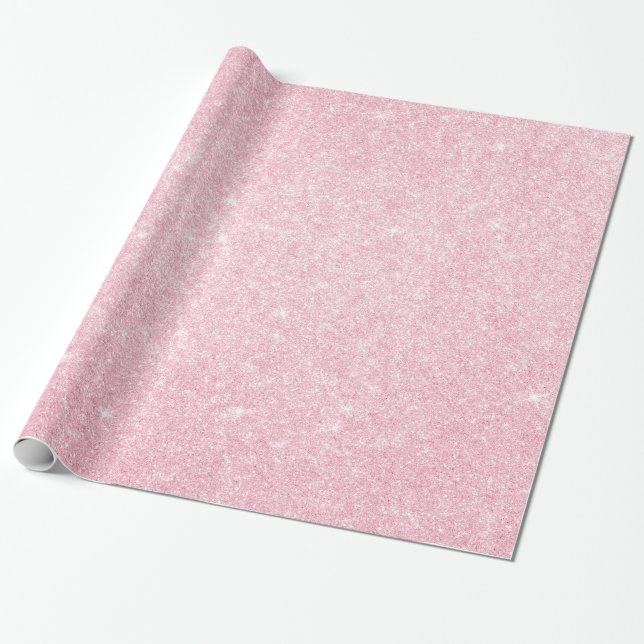 Papel De Presente Lâmina de ouro rosa-rosa Elegante na moda (Desenrolado)