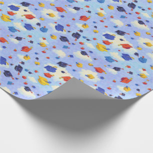 Papel De Presente Lance do boné de formatura