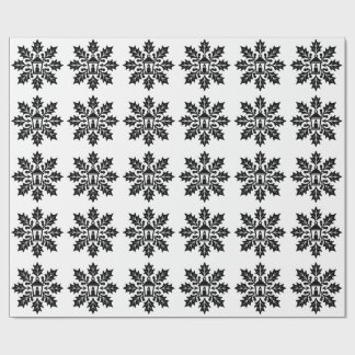 Papel De Presente Lanterna e Holly Snowflake