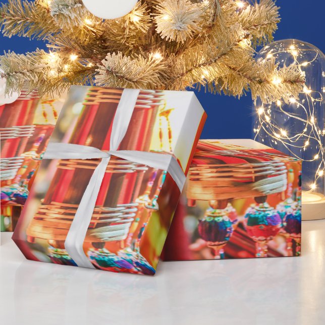 Papel De Presente Lanternas do Ano Novo Chinês (Feriados)