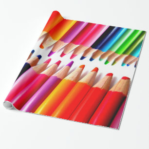 Papel De Presente Lápis coloridos