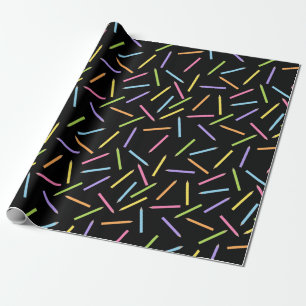 Papel De Presente Lápis de Coloração Pretos