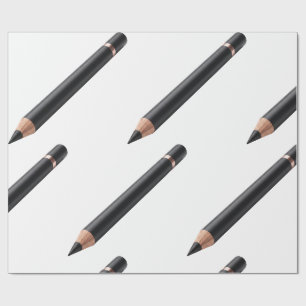 Papel De Presente Lápis de delineador preto ilustração de maquiagem
