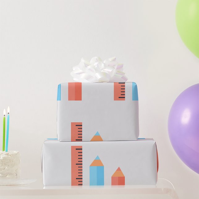 Papel De Presente Lápis de Medição (Criador carregado)