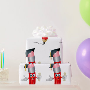 Papel De Presente Lápis do formando