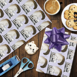 Papel De Presente Laptop Lilly Gata Engraçada