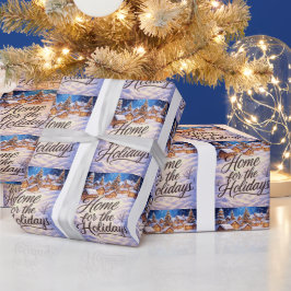 Papel De Presente 'Lar para as Festas'