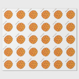 Papel De Presente Laranja do cravo-da-índia boas festas que envolve