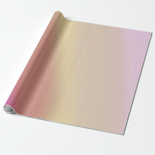Papel De Presente Laranja Rosa Quente e Gradiente Amarelo Ousado Vib