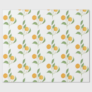 Papel De Presente laranjas