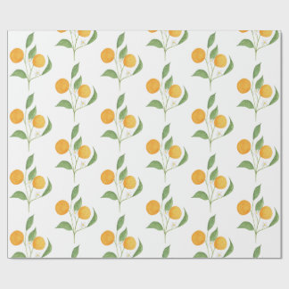 Papel De Presente laranjas
