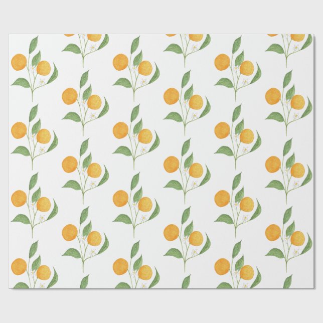 Papel De Presente laranjas (Aberto)