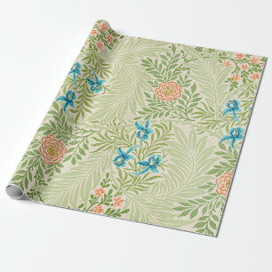 Papel De Presente Larkspur Pattern (por William Morris)