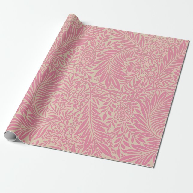 Papel De Presente Larkspur por William Morris (Desenrolado)