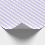 Papel De Presente Lavanda Azul e Branco Simples Horizontal Strike<br><div class="desc">Papel de enrolamento horizontal simples,  azul e branco,  Lavanda de pasta</div>