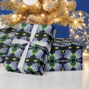 Papel De Presente Lavanda Clematis Flower Em Trellis Personalizada