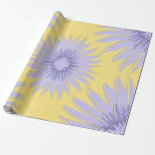 Papel De Presente Lavanda Girassóis no Limão