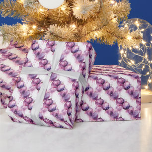 Papel De Presente Lavanda Lustrous: Uma Fusão de Roxo e Dourado