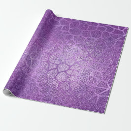Papel De Presente Lavanda Roxo Ametist Plum Glam Giraffe Animal