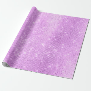 Papel De Presente Lavande Roxo Ametist Plum Sequências Sparkly