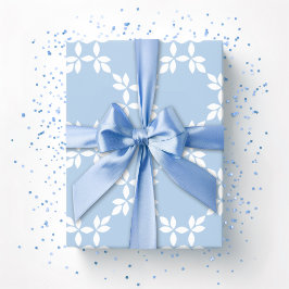 Papel De Presente Leafy Lattice in Slate