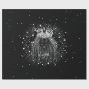 Papel De Presente Leão de Starlight com Monograma Coroa