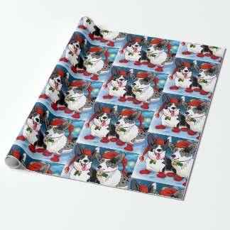 Papel De Presente Legal Corgis de Natal