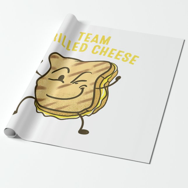 Papel De Presente Legal Equipe Gelada Queijo Gift Engraçado Tostado (Desenrolado)