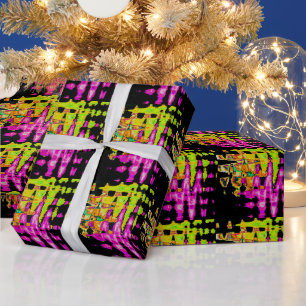 Papel De Presente Legal padrão das cores da água design