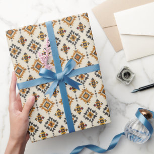 Papel De Presente Legal padrão ocidental ladrilhado