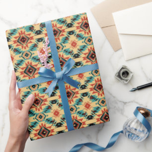 Papel De Presente Legal padrão ocidental ladrilhado