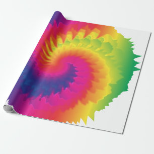 Papel De Presente Legal Rainbow Tie Dye
