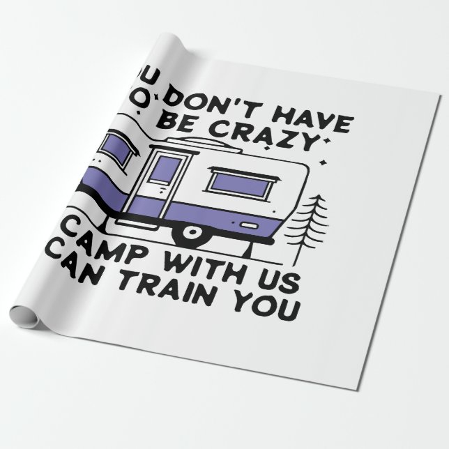 Papel De Presente Legenda de acampamento desde sempre (Desenrolado)