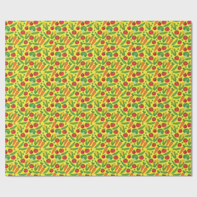 Papel De Presente legumes (Aberto)