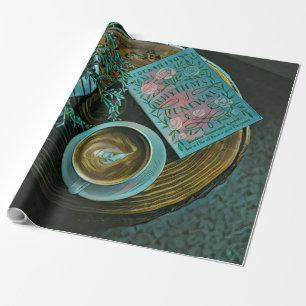 Papel De Presente Leia Livros, Beba Café