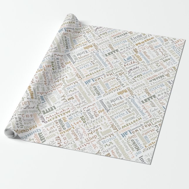 Papel De Presente Leite (Desenrolado)