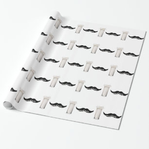 Papel De Presente Leite bigode