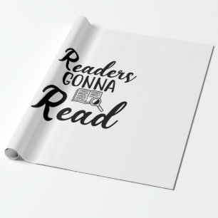 Papel De Presente Leitura de Leitores de Arte Vão Ler