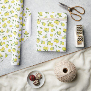 Papel De Presente Lemon Summer