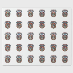 Papel De Presente Lenço Patriótico Rocker Glória Antiga Música Rock