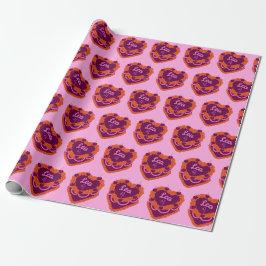 Papel De Presente Leo Zodiac Coquette Heart Cake