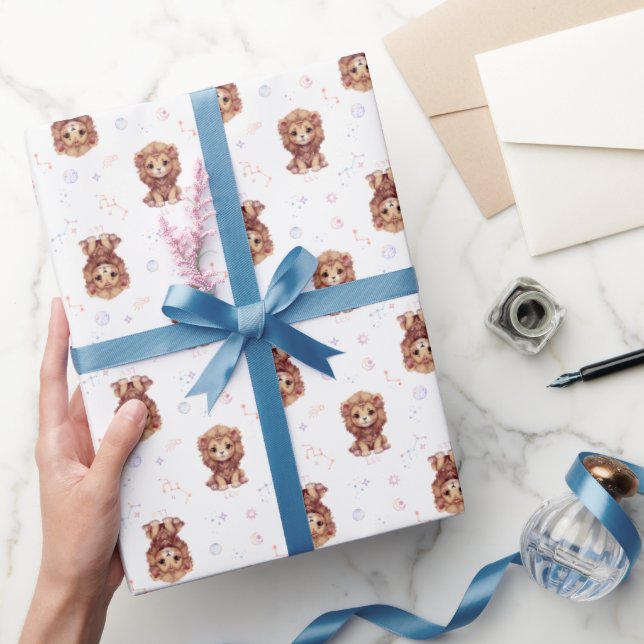 Papel De Presente Leo Zodiac Paper (Presentear)