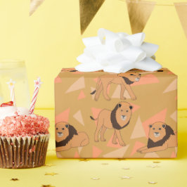 Papel De Presente Leões