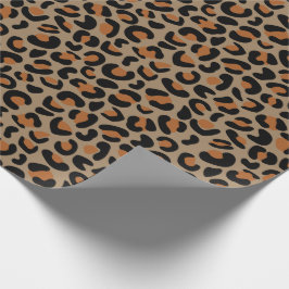 Papel De Presente Leopard Patterno Agregado Familiar Presentes Sem S