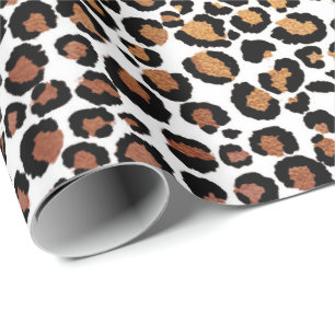Papel De Presente Leopardo Animal Dourado negro negro moribundo