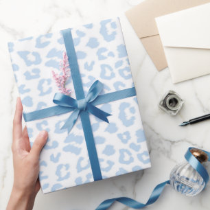 Papel De Presente Leopardo da Geleira Selvagem de Inverno